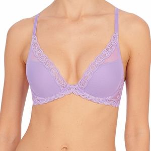 Natori Feathers Bra Style 730023 purple 32DDD/32F